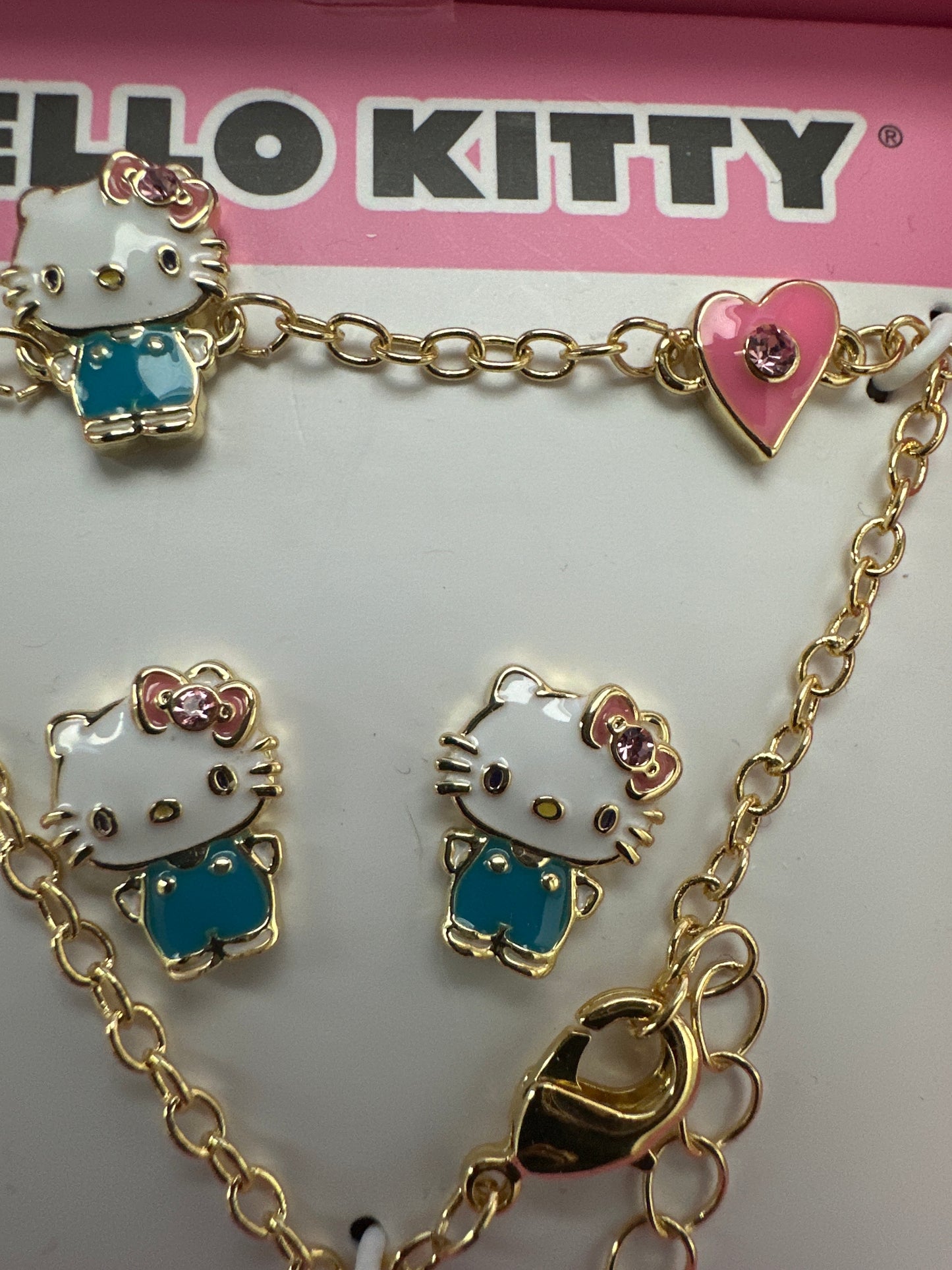 Hello Kitty Bracelet & Earrings Set