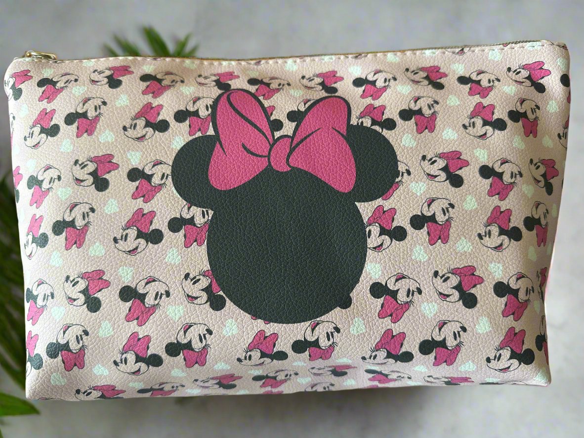 Disney Minnie Mouse Makeup Toiletry Travel Pouch Bag - Choose