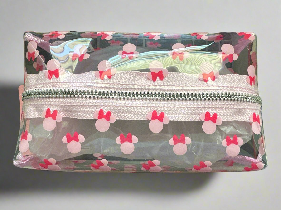 Disney Skinnydip London Clear TPU Pink Minnie Mouse Makeup Bag