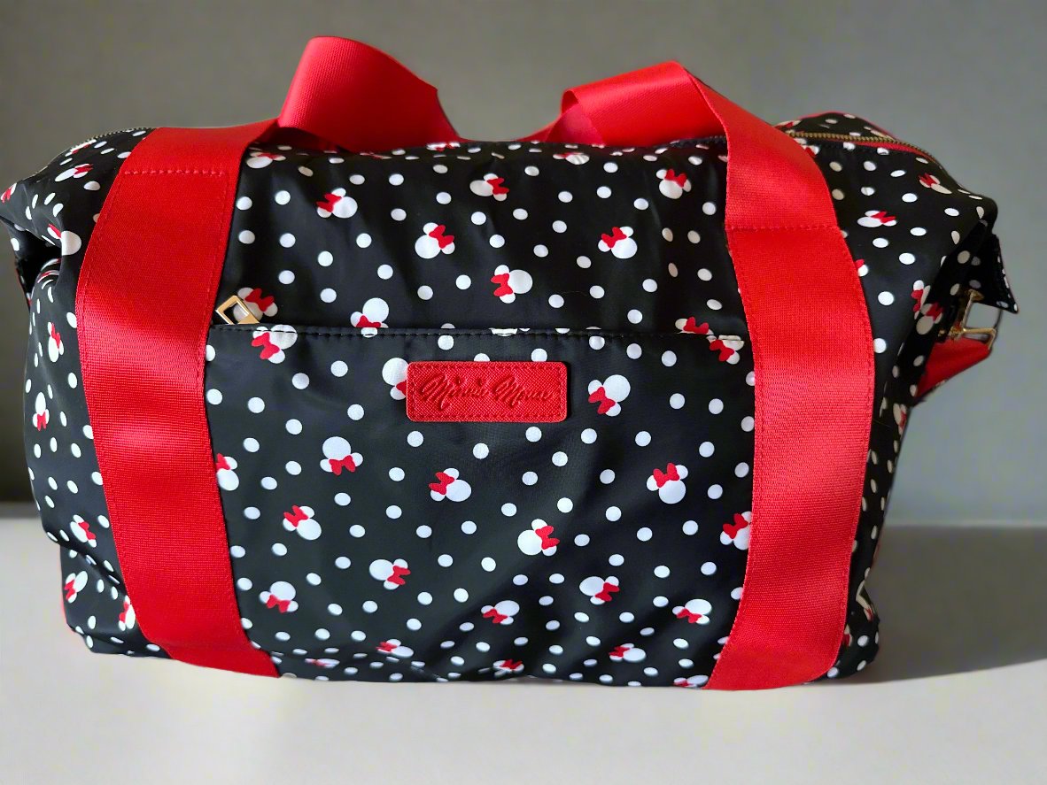 Disney Minnie Mouse 3 Piece Tote, Mini Duffle & Luggage Tag Set