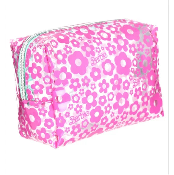 Barbie Cosmetic Bag - Clear PVC Flower Iconic