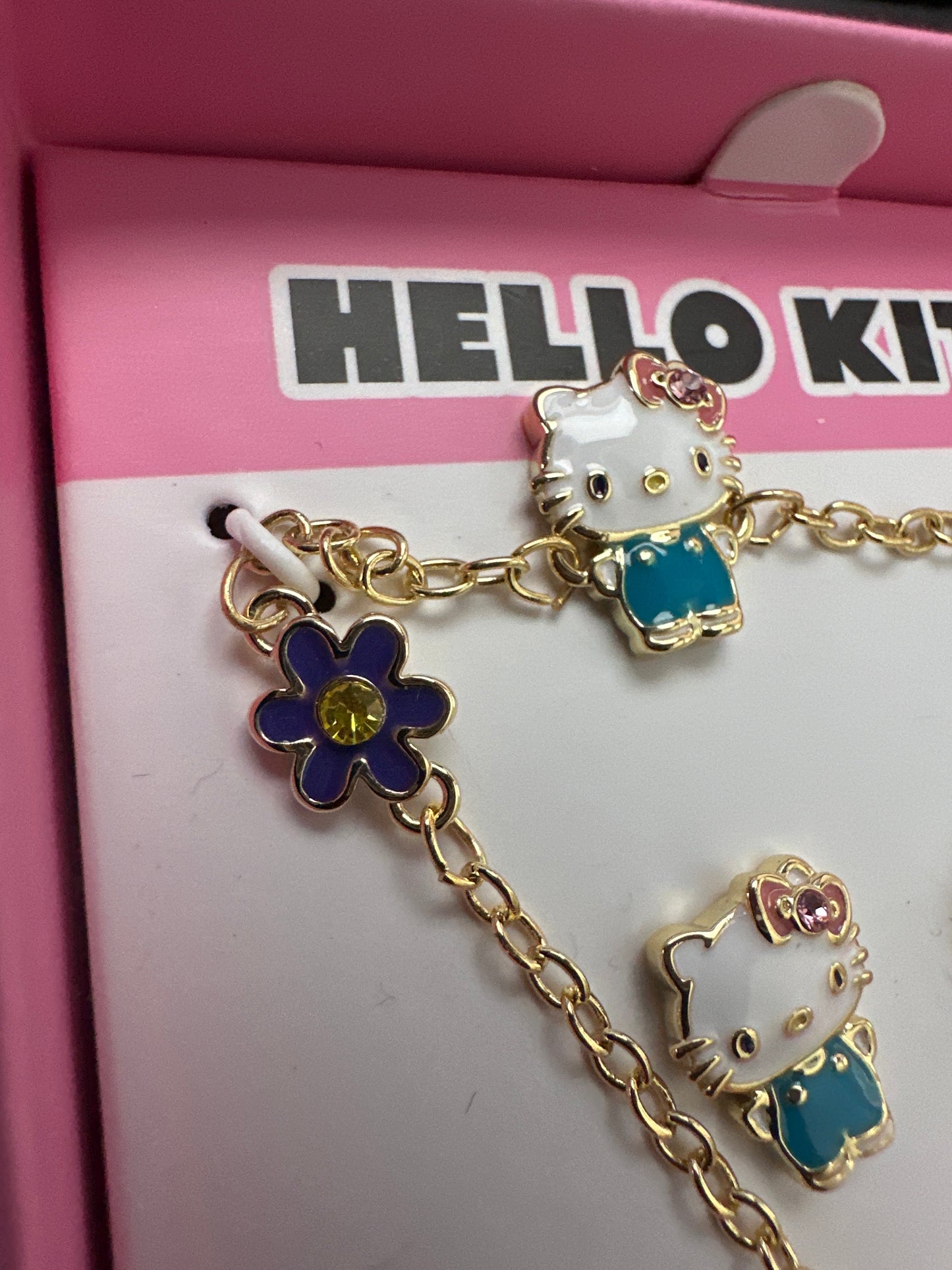 Hello Kitty Bracelet & Earrings Set