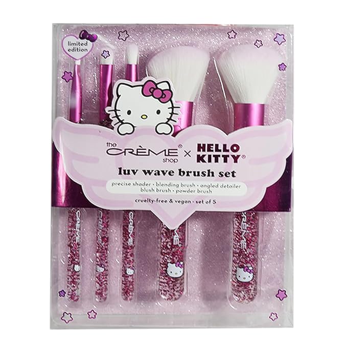 The Creme Shop x Hello Kitty luv wave brush set