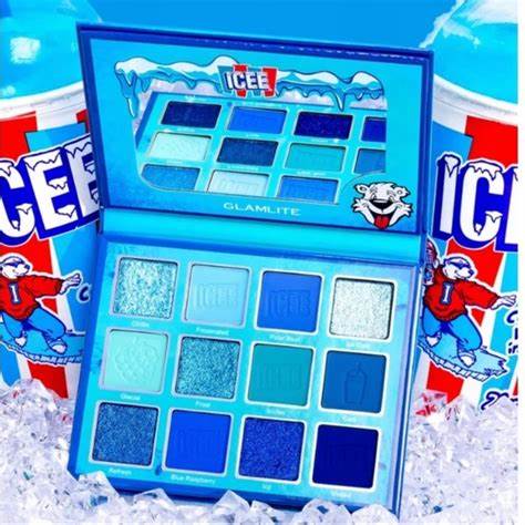 Icee x Glamlite Blue Raspberry Palette