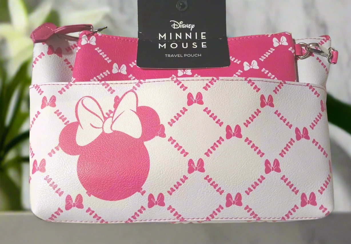 Disney Minnie Mouse 2-piece Travel Pouch Set