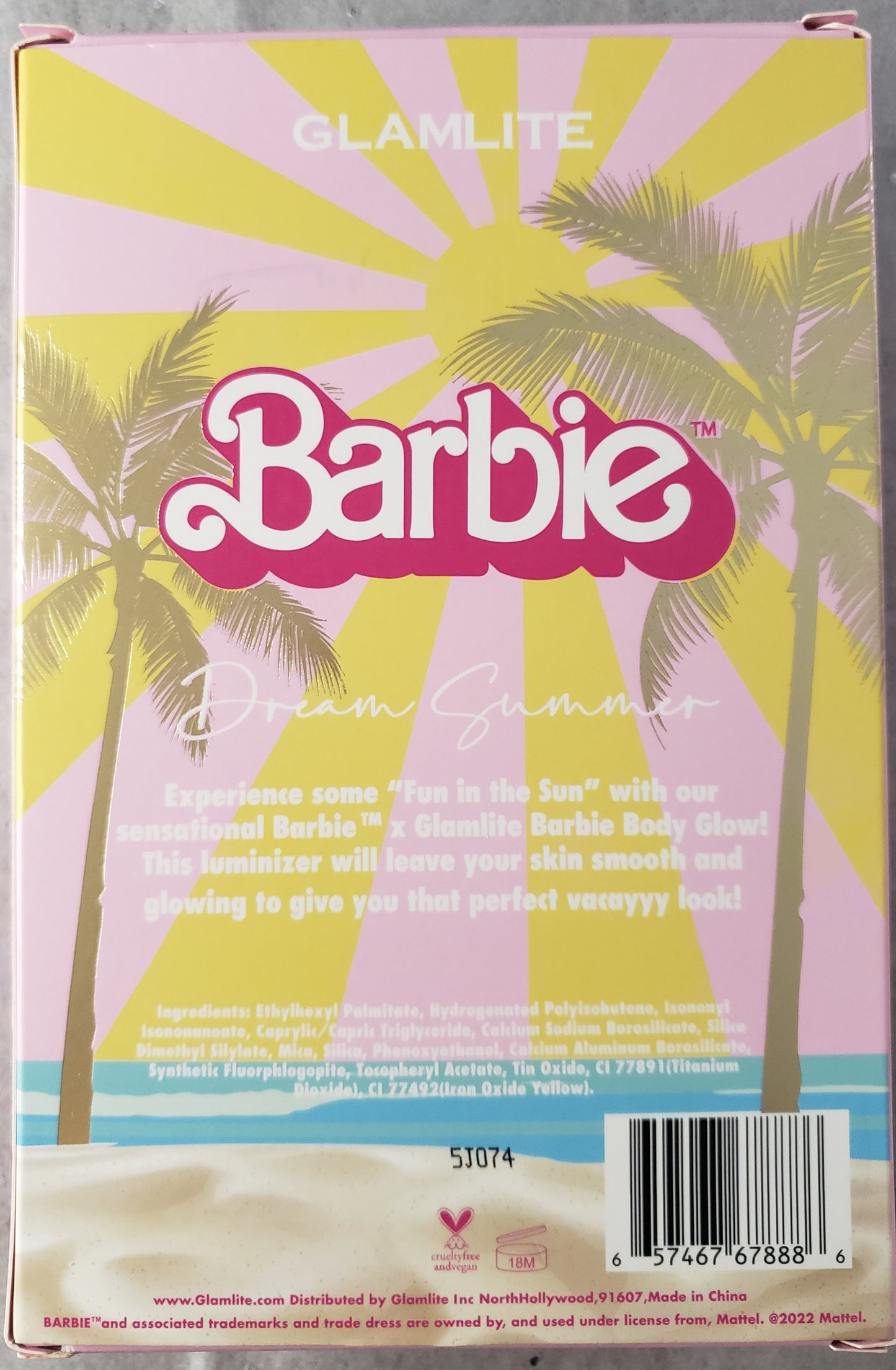 Barbie x Glamlite Body Glow Oil
