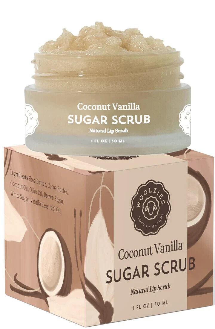 Woolzies Sugar Lip Scrub - Coconut Vanilla