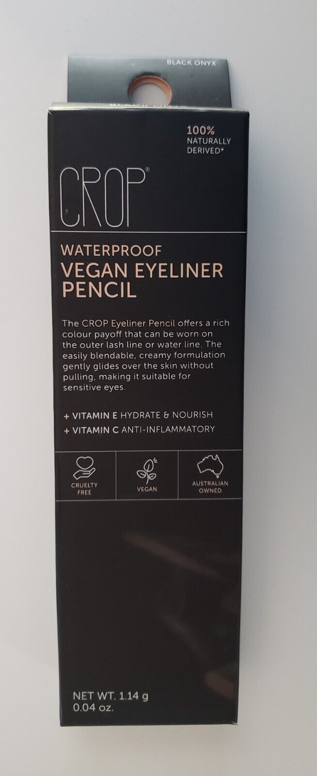 Crop Vegan Eyeliner Pencil - Black Onyx