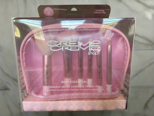 The Crème Shop Best Essentials Makeup Brush Complete Travel Set