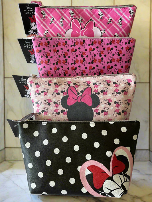 Disney Minnie Mouse Makeup Toiletry Travel Pouch Bag - Choose