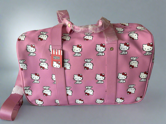 Hello Kitty Pink Rolling Duffel Carry-On Bag