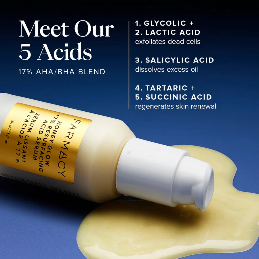 FARMACY Honey Glow 17% Resurfacing Acid Serum