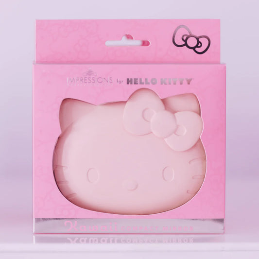 Hello Kitty® Kawaii Battery Compact Mirror - Matte Pink