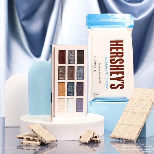 Hershey's x Glamlite Cookies n Creme 12 Color Palette