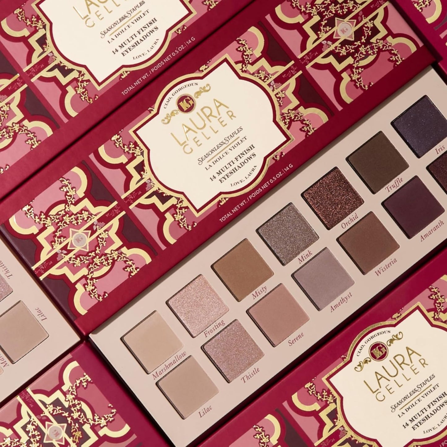 LAURA GELLER NEW YORK Seasonless Staples 14 Multi-Finish Eyeshadows - La Dolce Violet