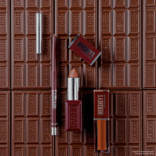 Hershey's x Glamlite Milk Chocolate Lip Kit
