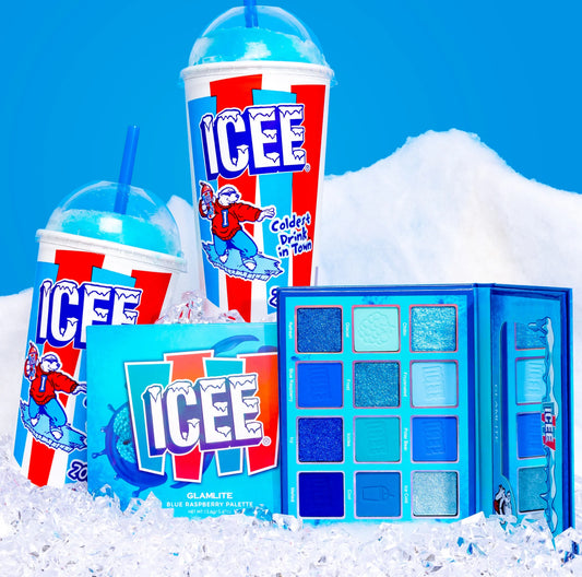 Icee x Glamlite Blue Raspberry Palette