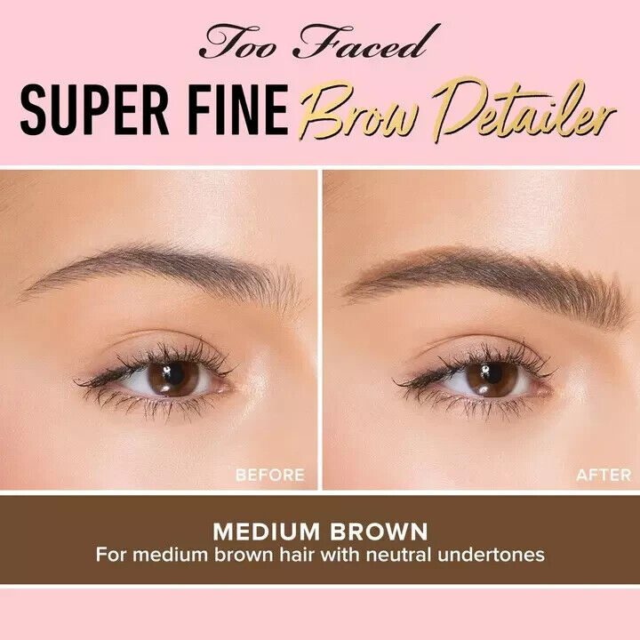 Too Faced Ultra Slim Brow Pencil - MEDIUM BROWN