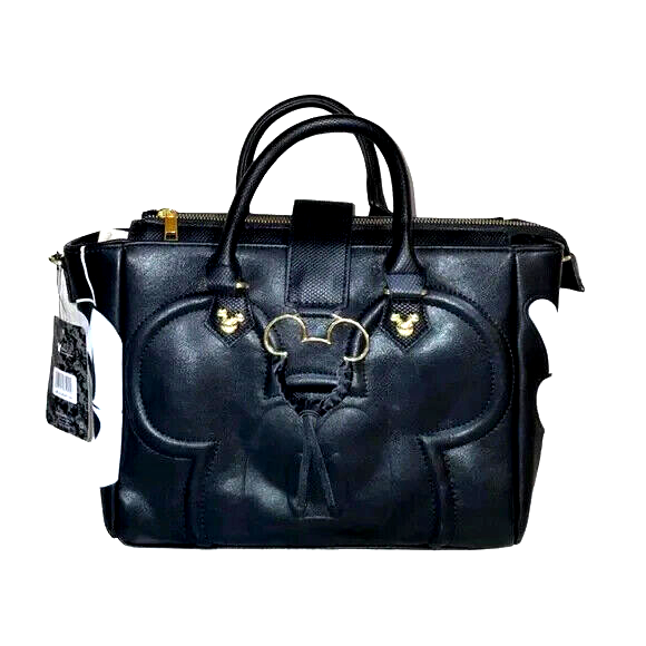 Mickey Mouse Bioworld Mfg. Satchel/Crossbody Bag - Black/White Peace