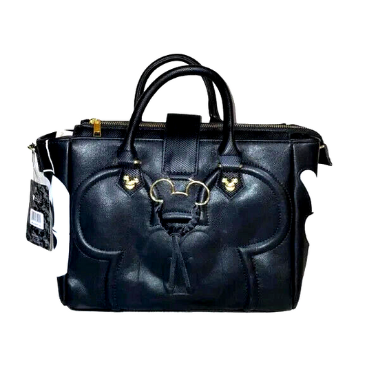 Mickey Mouse Bioworld Mfg. Satchel/Crossbody Bag - Black/White Peace